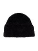 TOTEME Black alpaca TOTEME beanie. Designer size one size