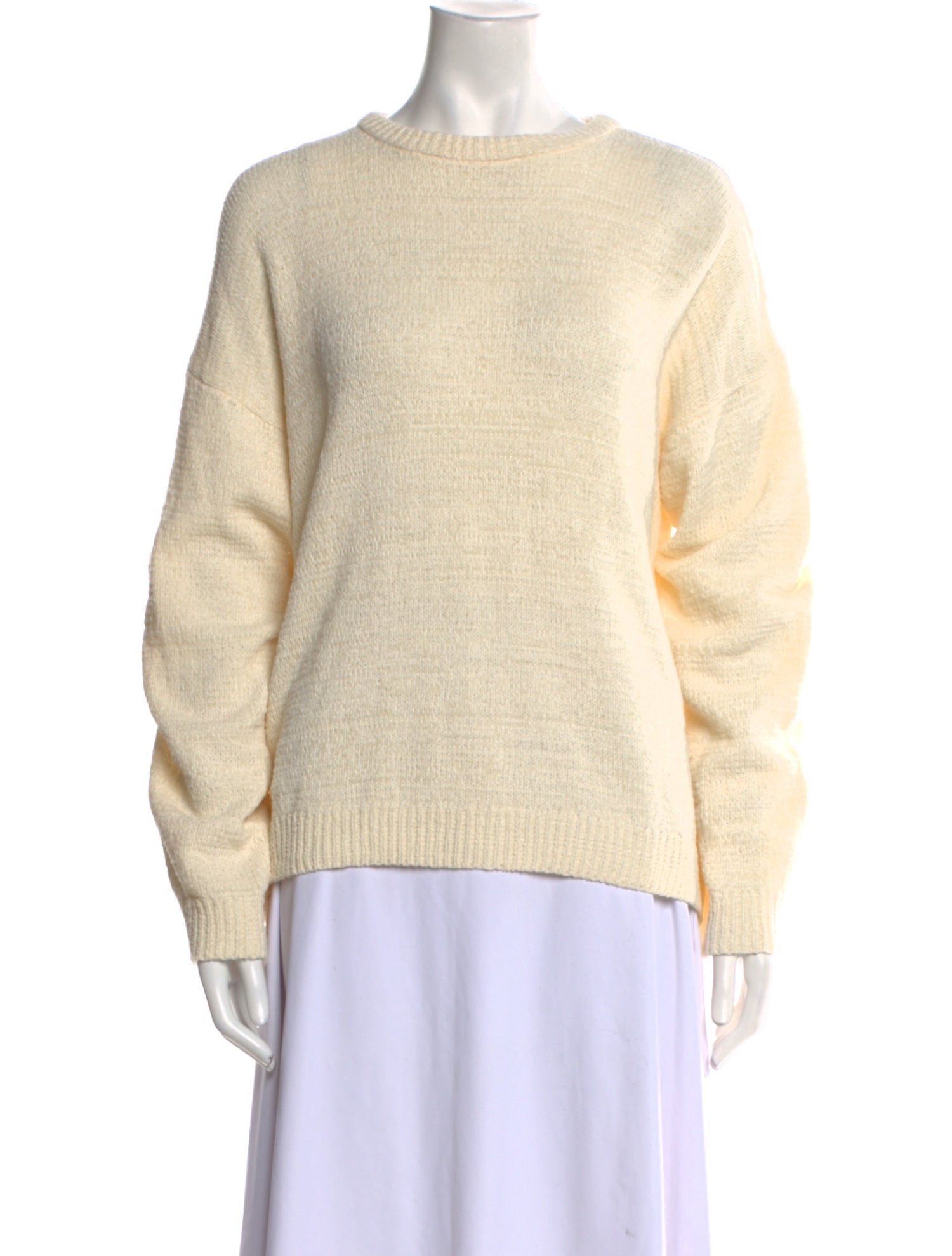 TOTEME Chenille Knit Crew Neck Sweater