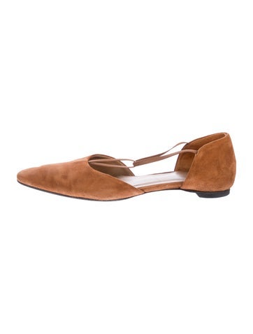 Toteme Flats Suede D'Orsay 10
