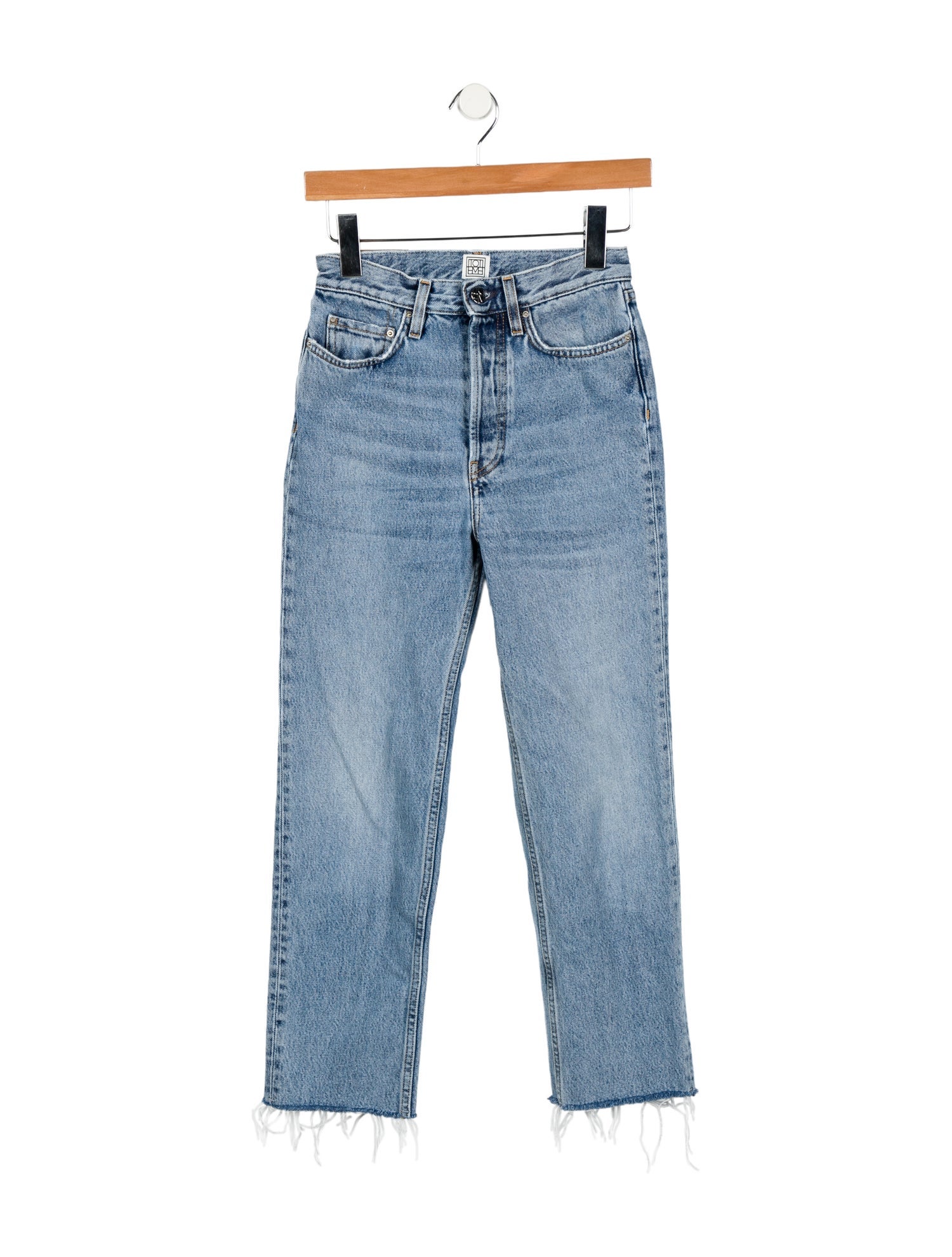 TOTEME High-Rise Straight Leg Jeans