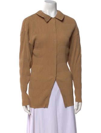TOTEME Long Sleeve Button-Up Top