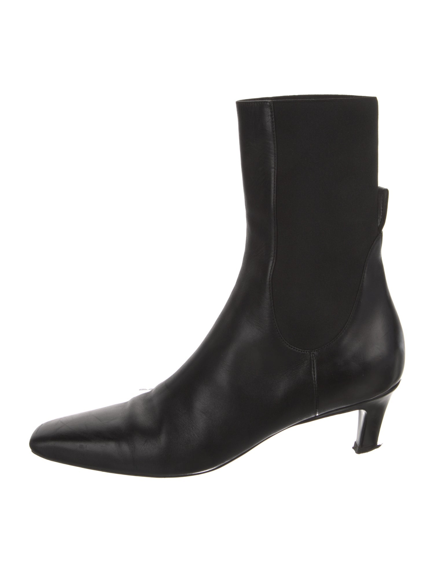 TOTEME Leather Sock Boots