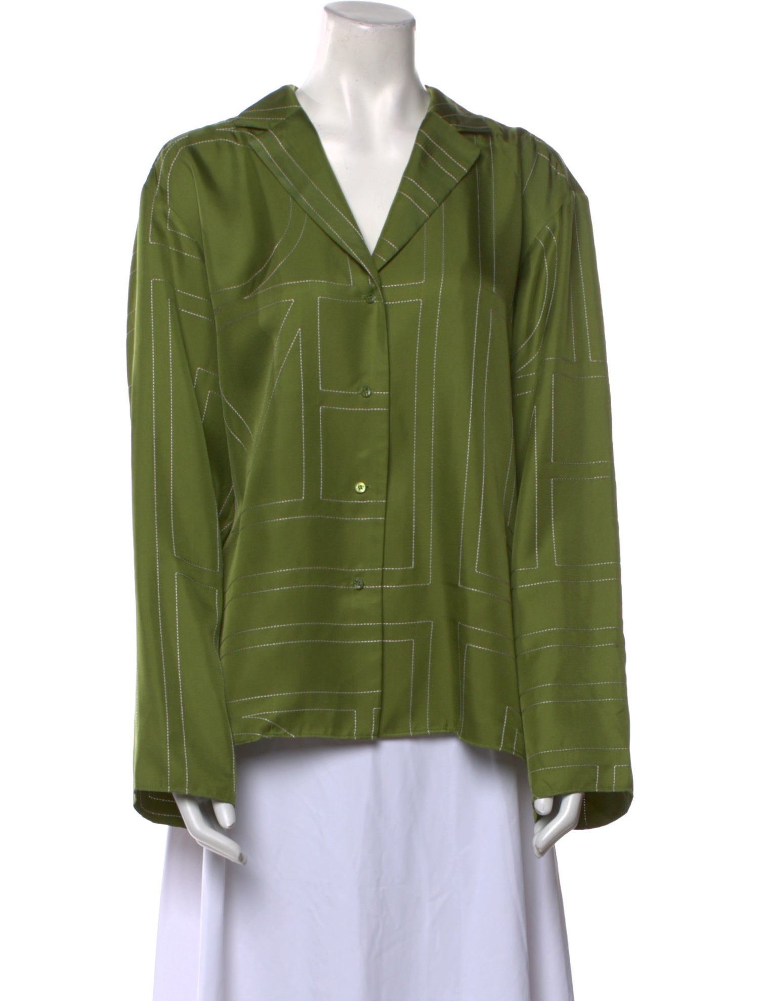 TOTEME 2024 Monogram Button-Up Top