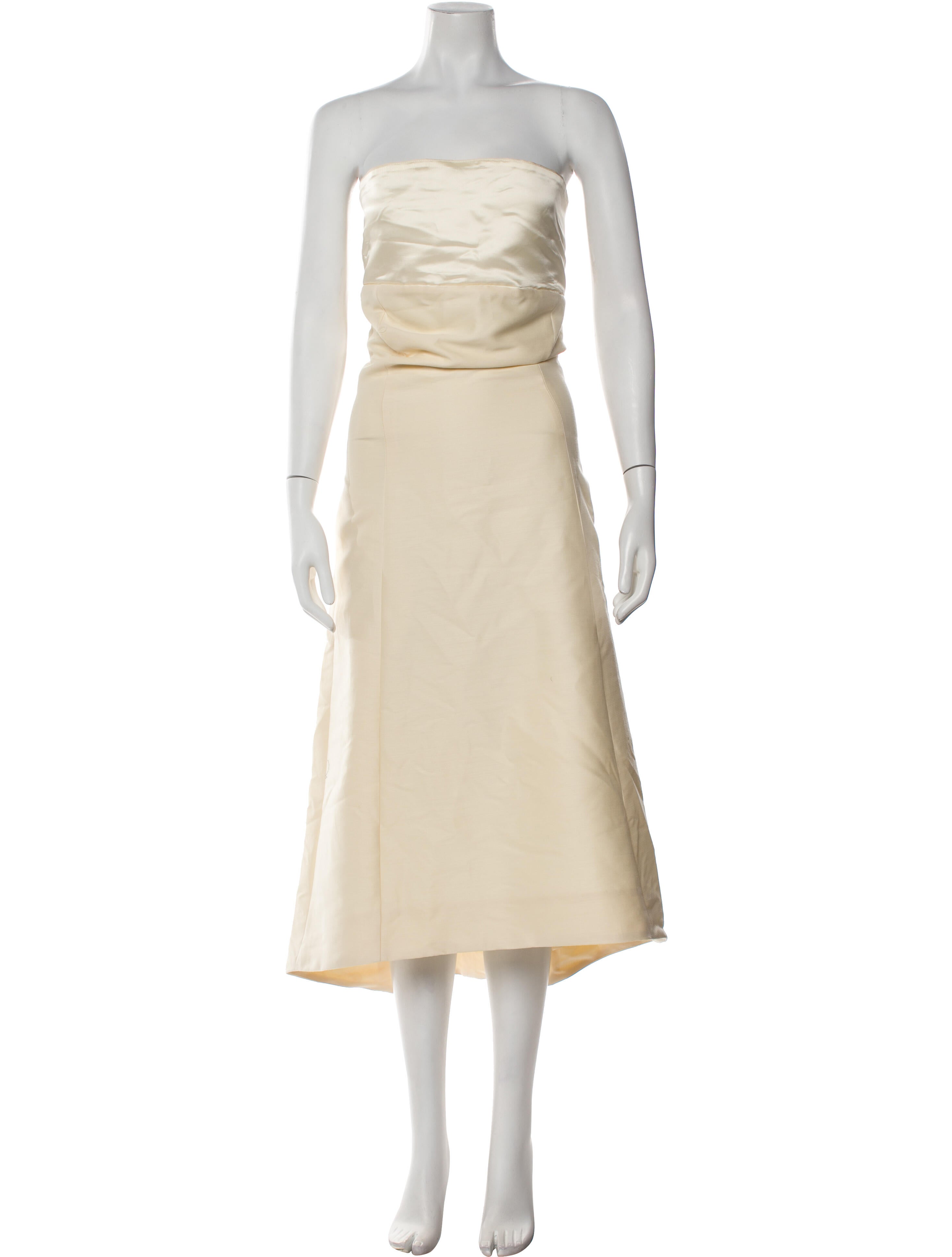 TOTEME Strapless Knee-Length Dress