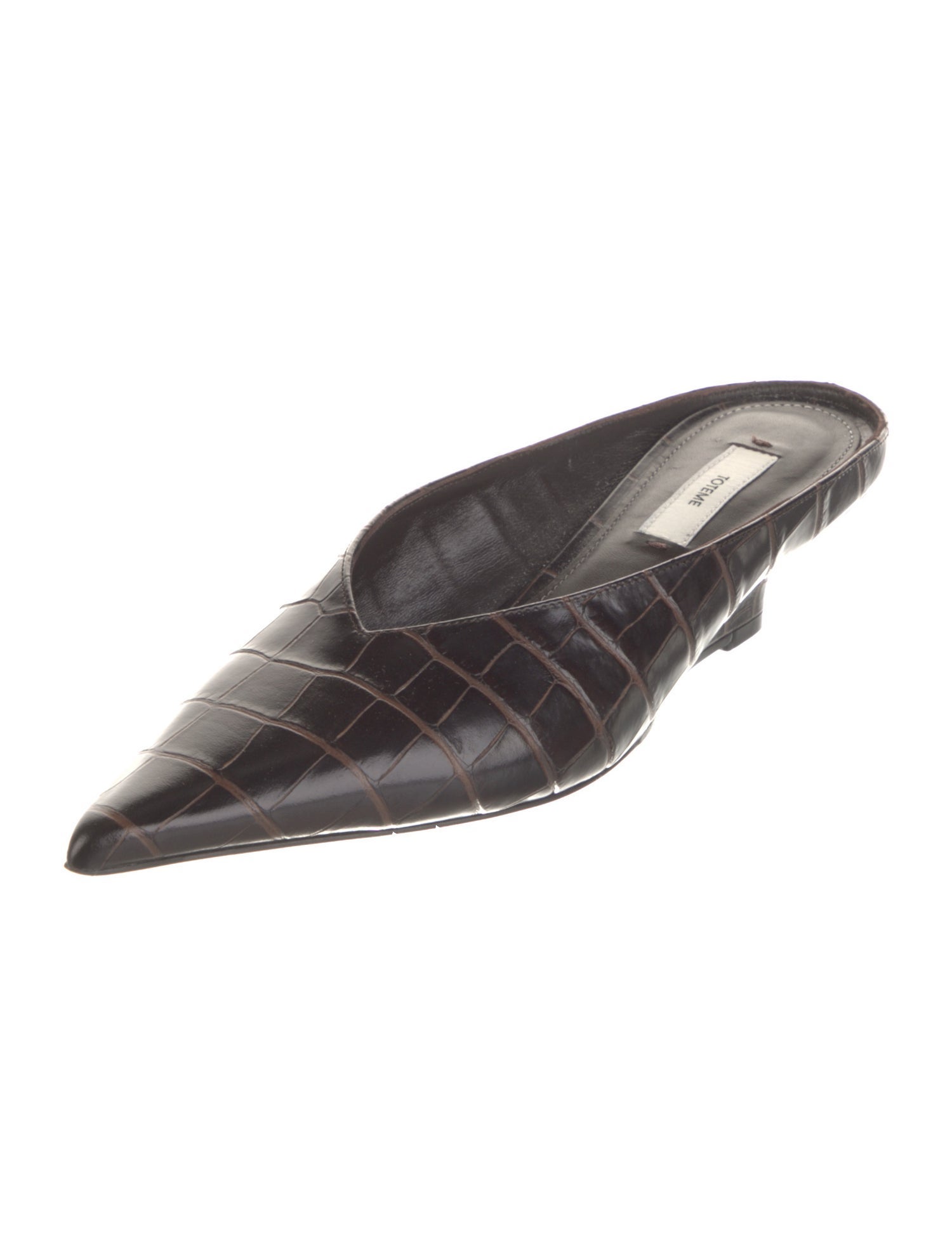 TOTEME Embossed Leather Mules