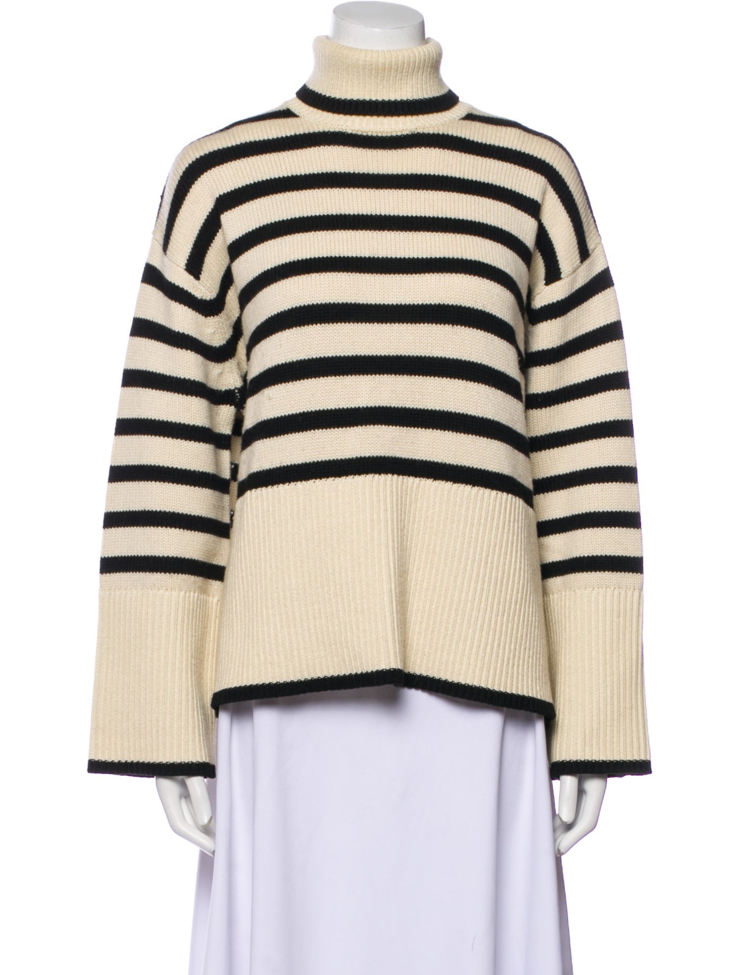 TOTEME Striped Turtleneck Sweater
