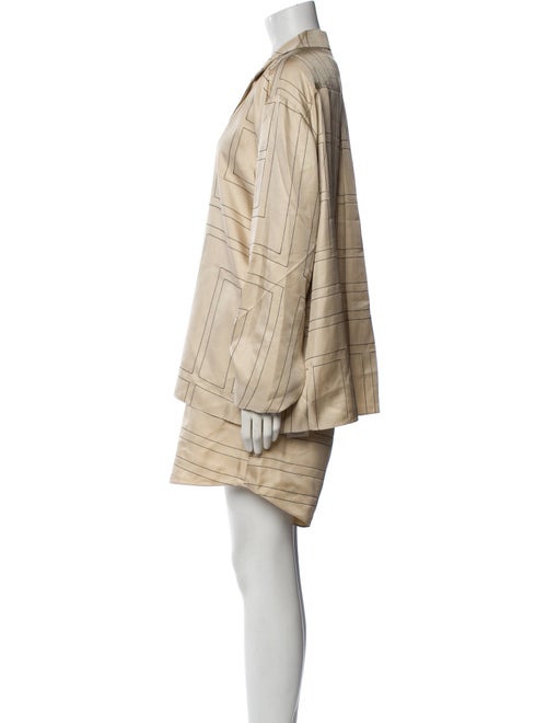 TOTEME Monogram PJ Silk Pajamas