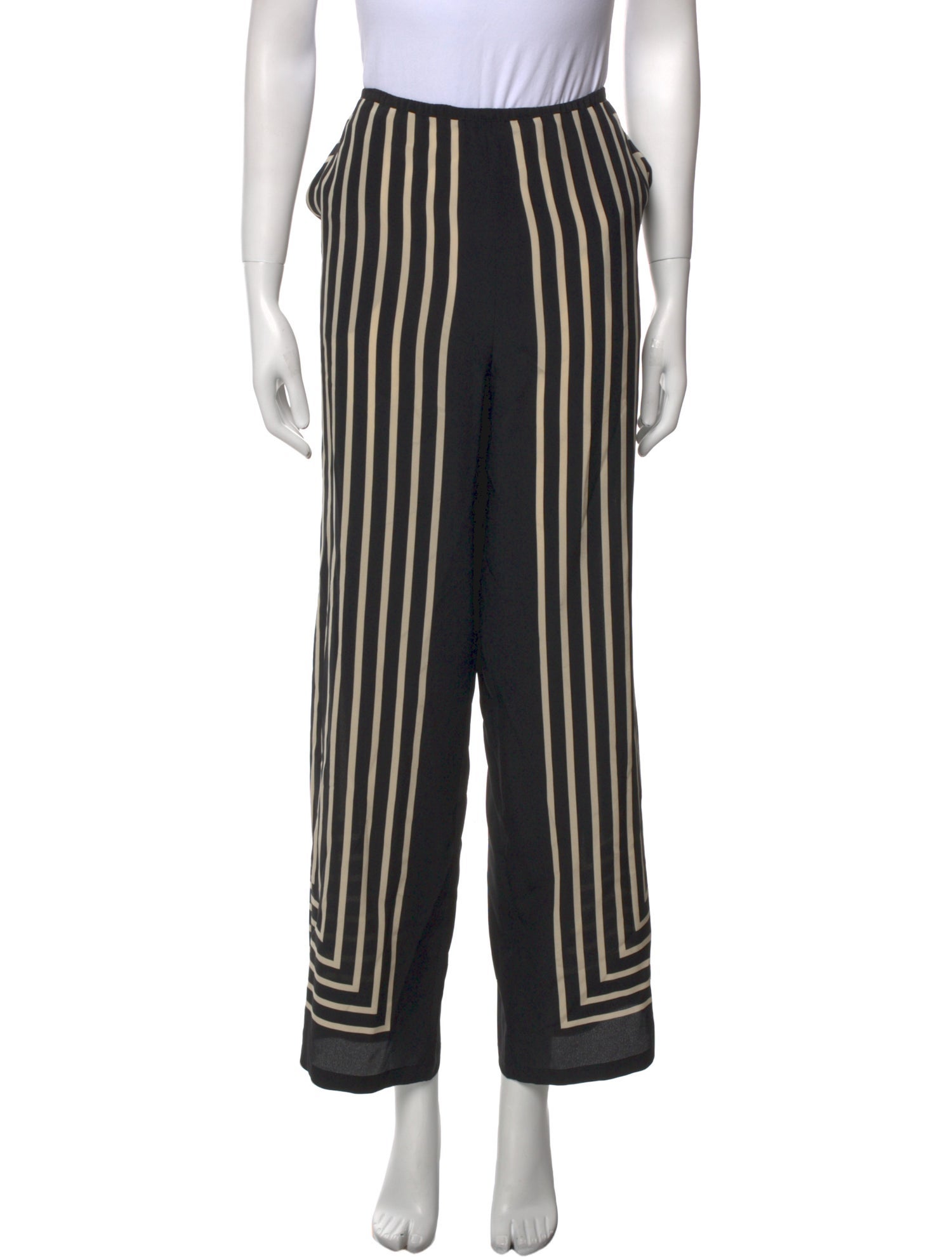 TOTEME Monogram Wide Leg Pants
