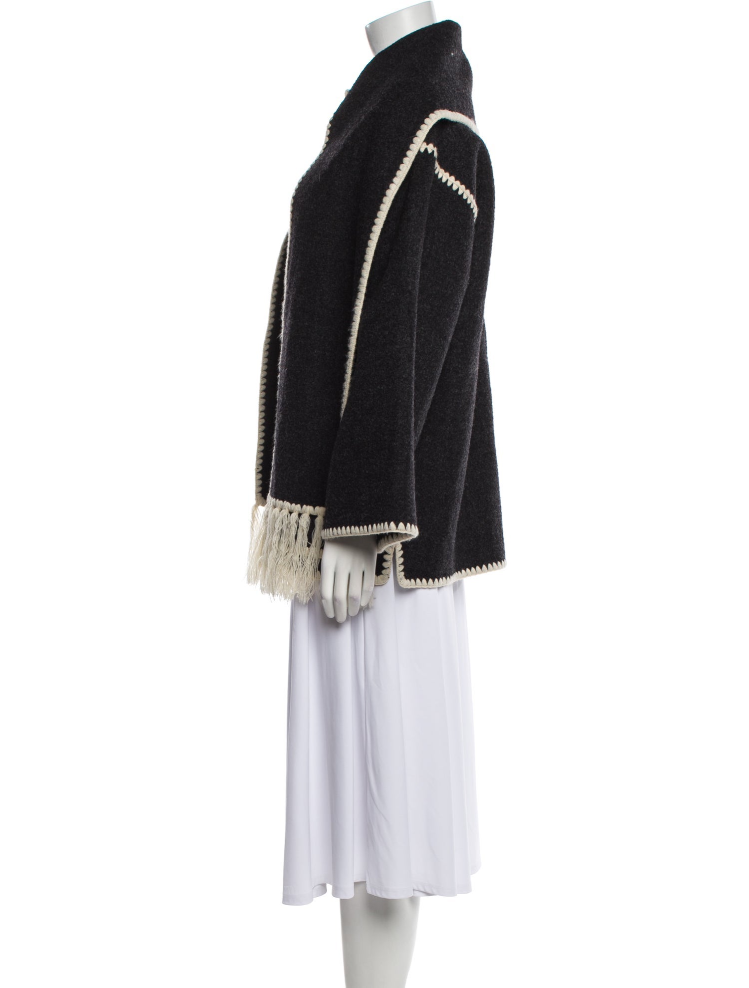 TOTEME Wool Colorblock Pattern Jacket