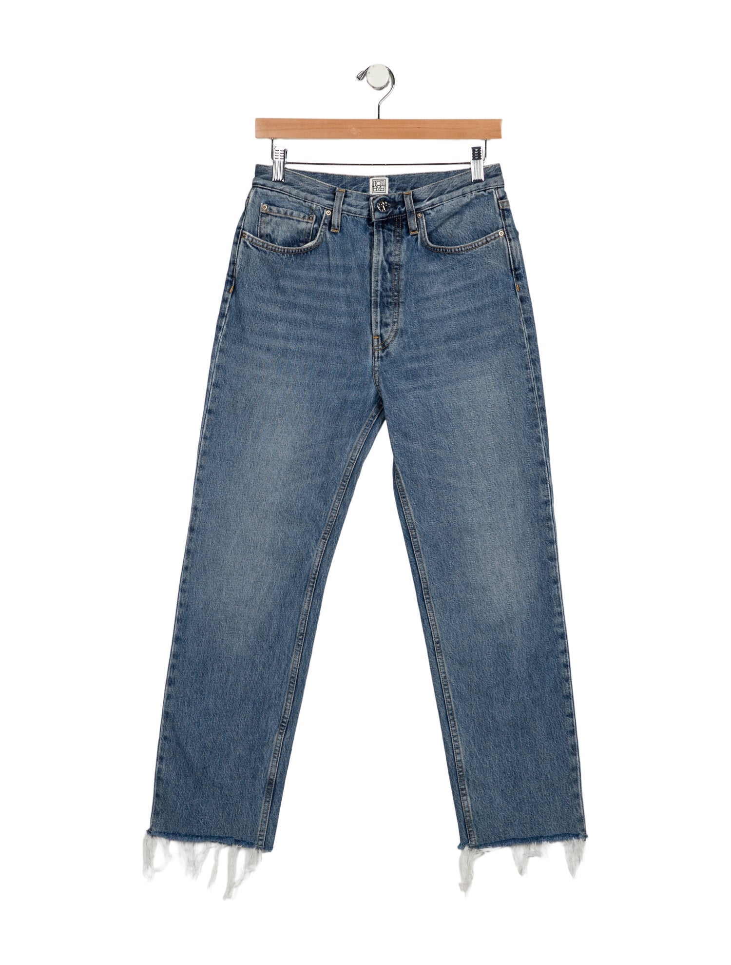 TOTEME High-Rise Straight Leg Jeans