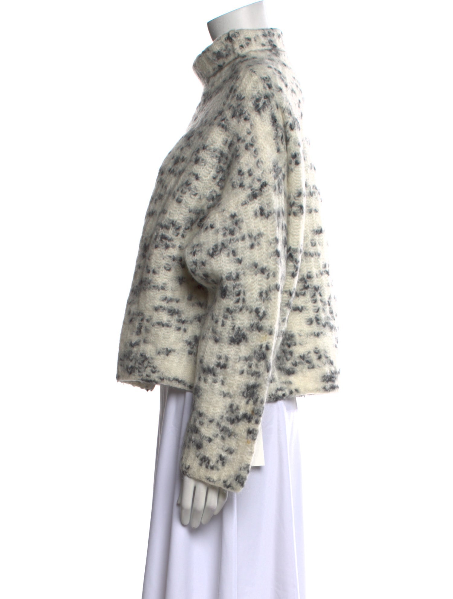 TOTEME Printed Mock Neck Sweater