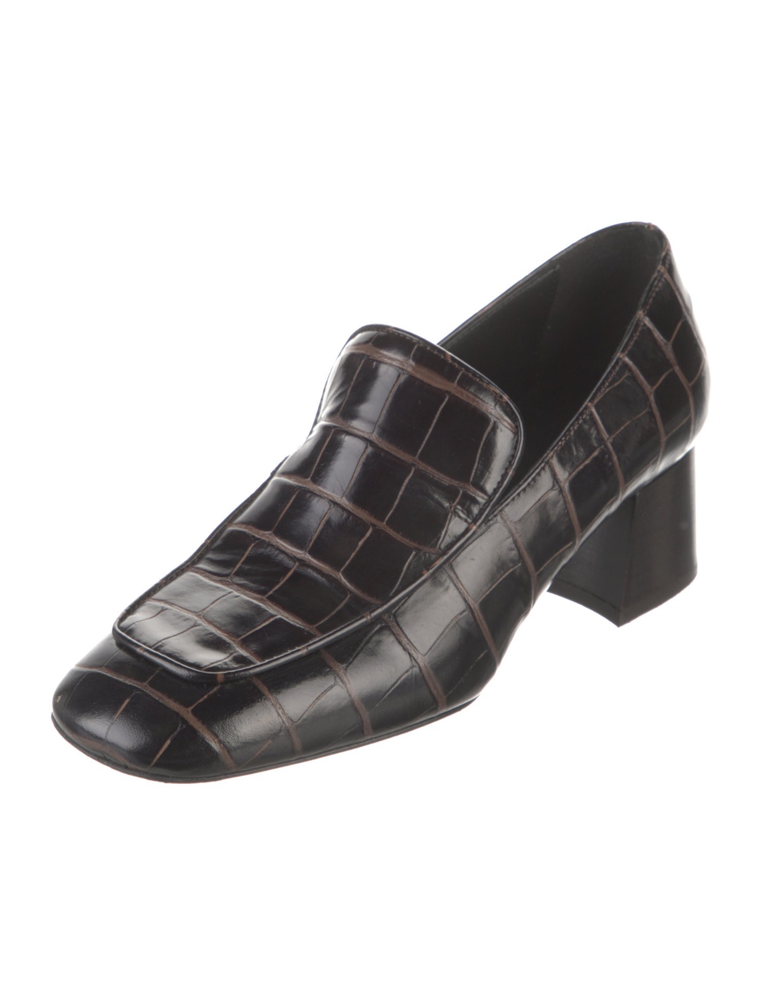 TOTEME Embossed Leather Printed Pumps
