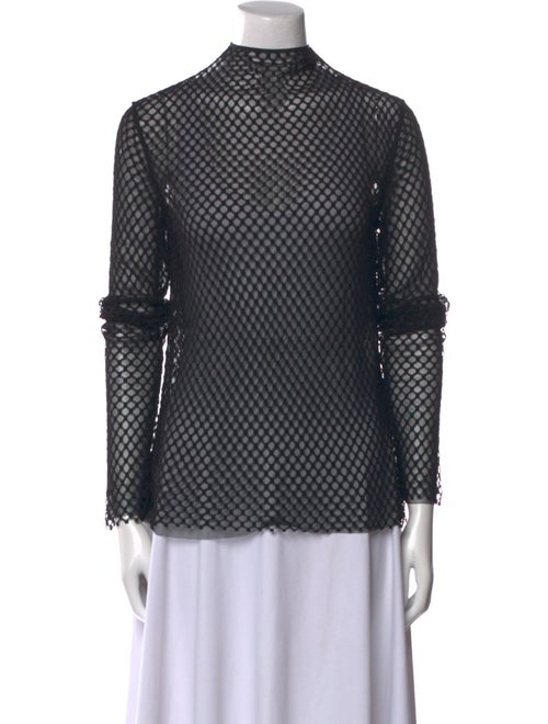 TOTEME Printed Mock Neck Blouse