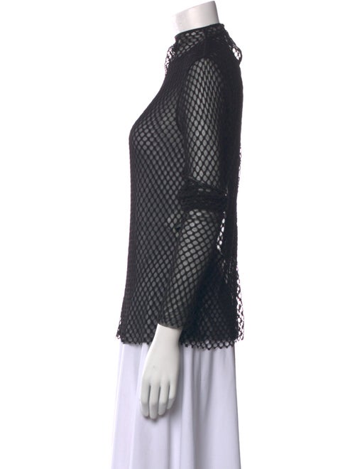 TOTEME Printed Mock Neck Blouse