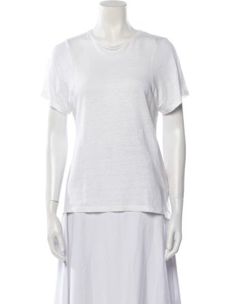 TOTEME Curved Seam Linen T-Shirt