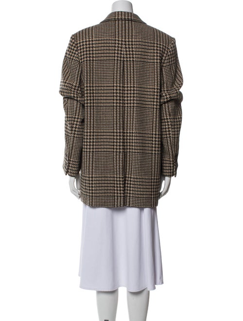 TOTEME Wool Houndstooth Print Peacoat