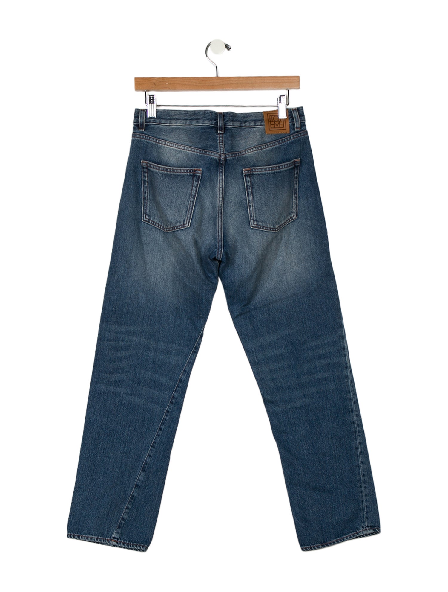 TOTEME High-Rise Straight Leg Jeans