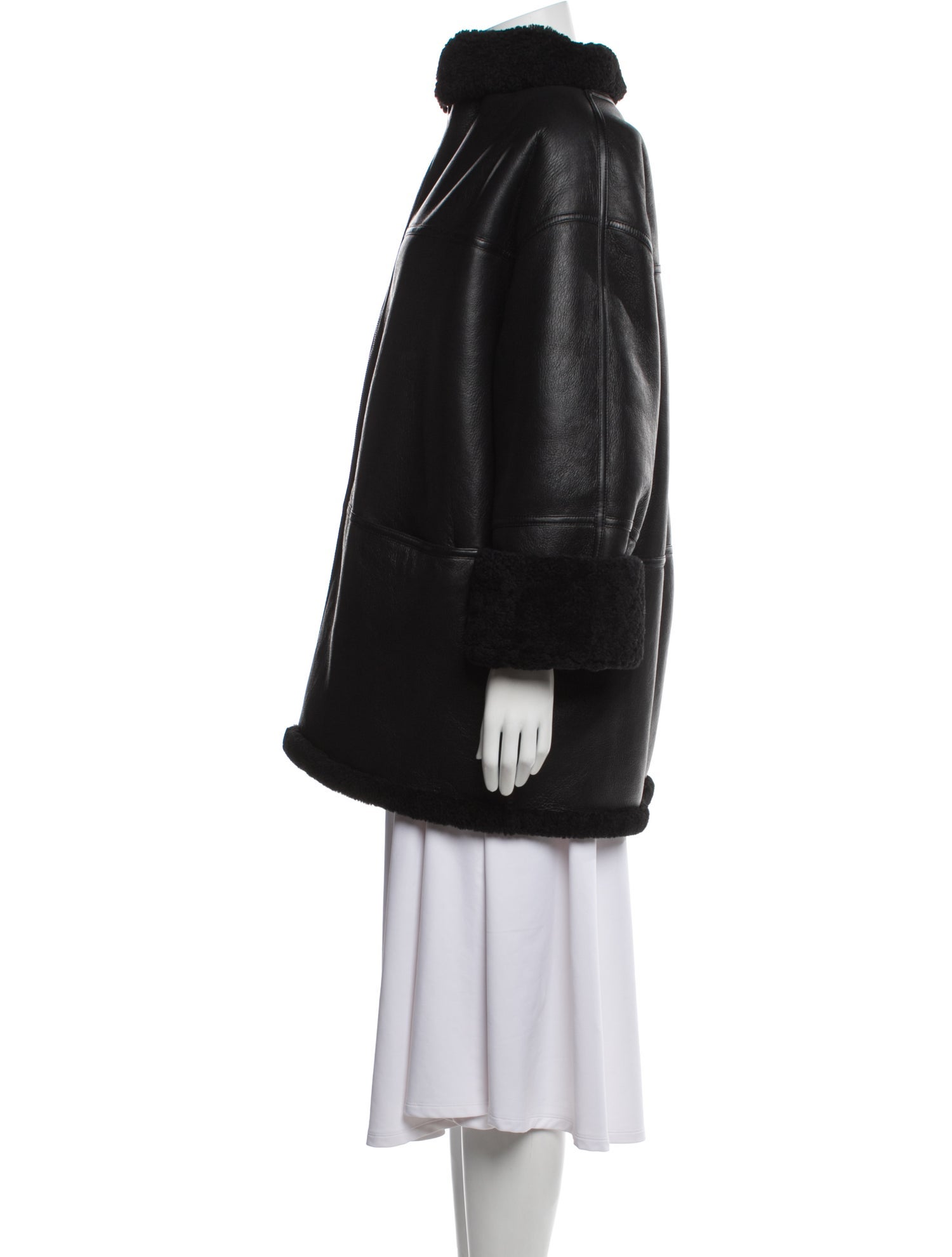 TOTEME Shearling Fur Coat