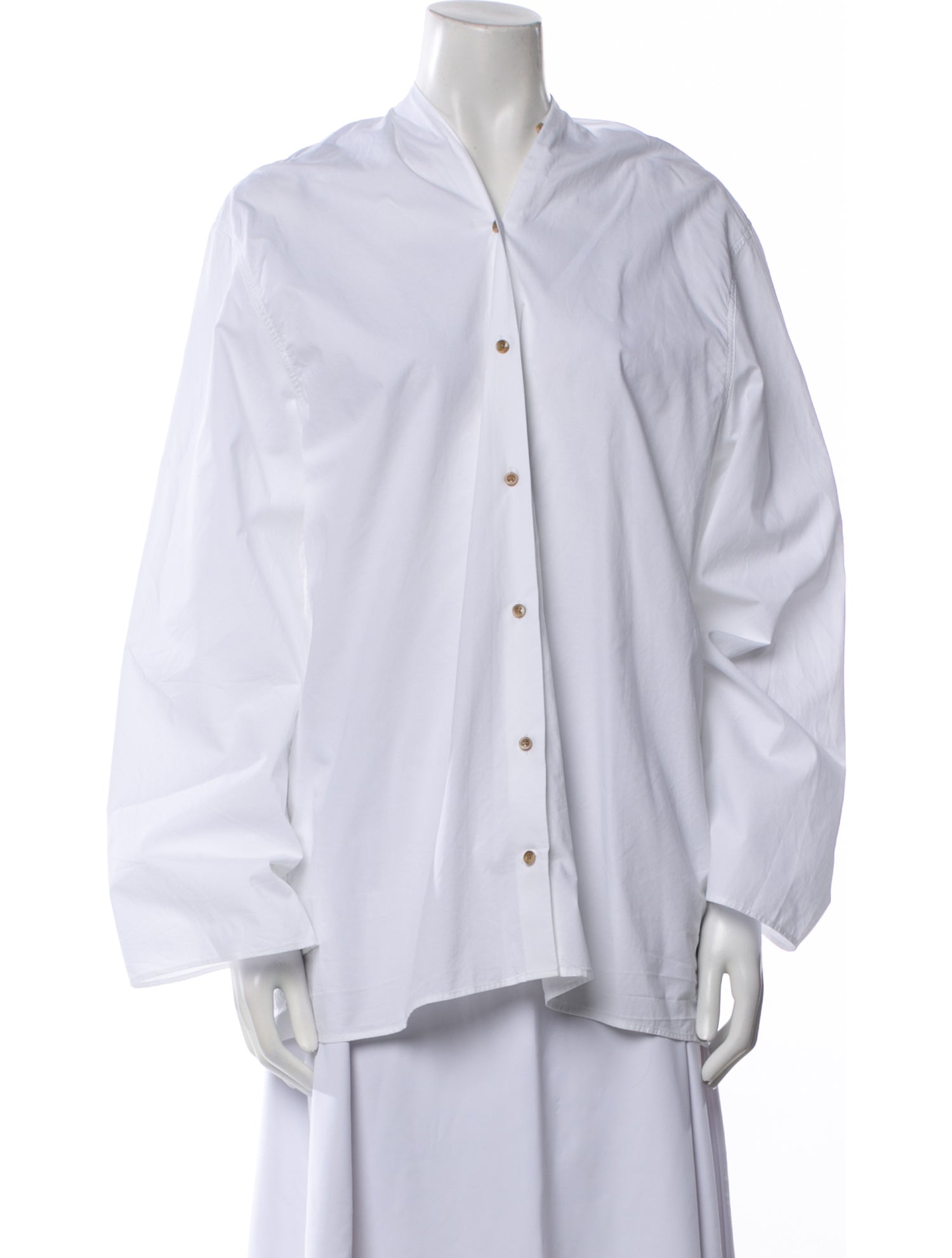 TOTEME 2022 Long Sleeve Button-Up Top