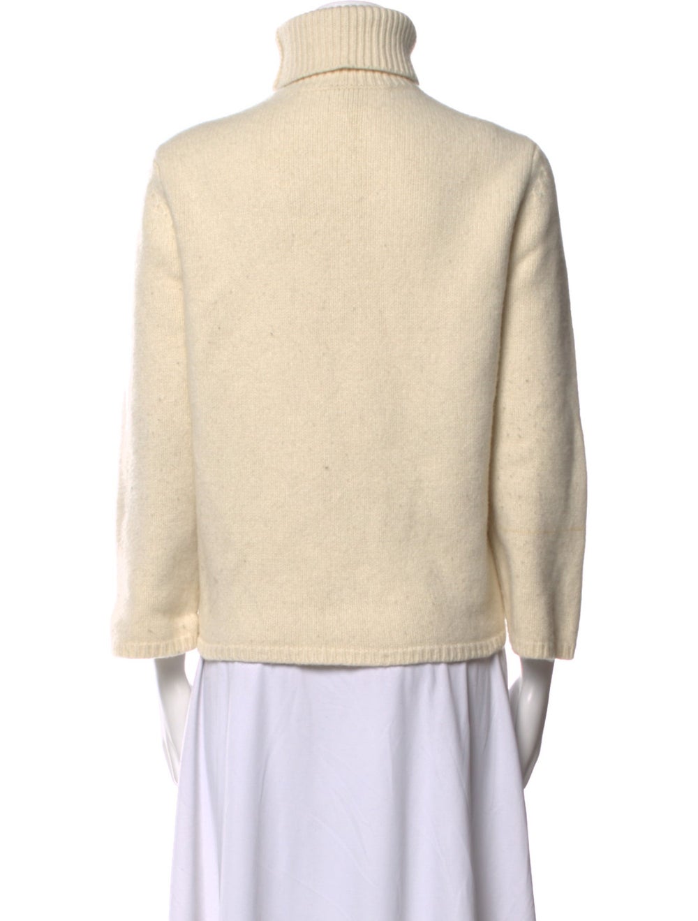 Toteme Wool Turtleneck Neutrals Three-Quarter Sle… - image 3