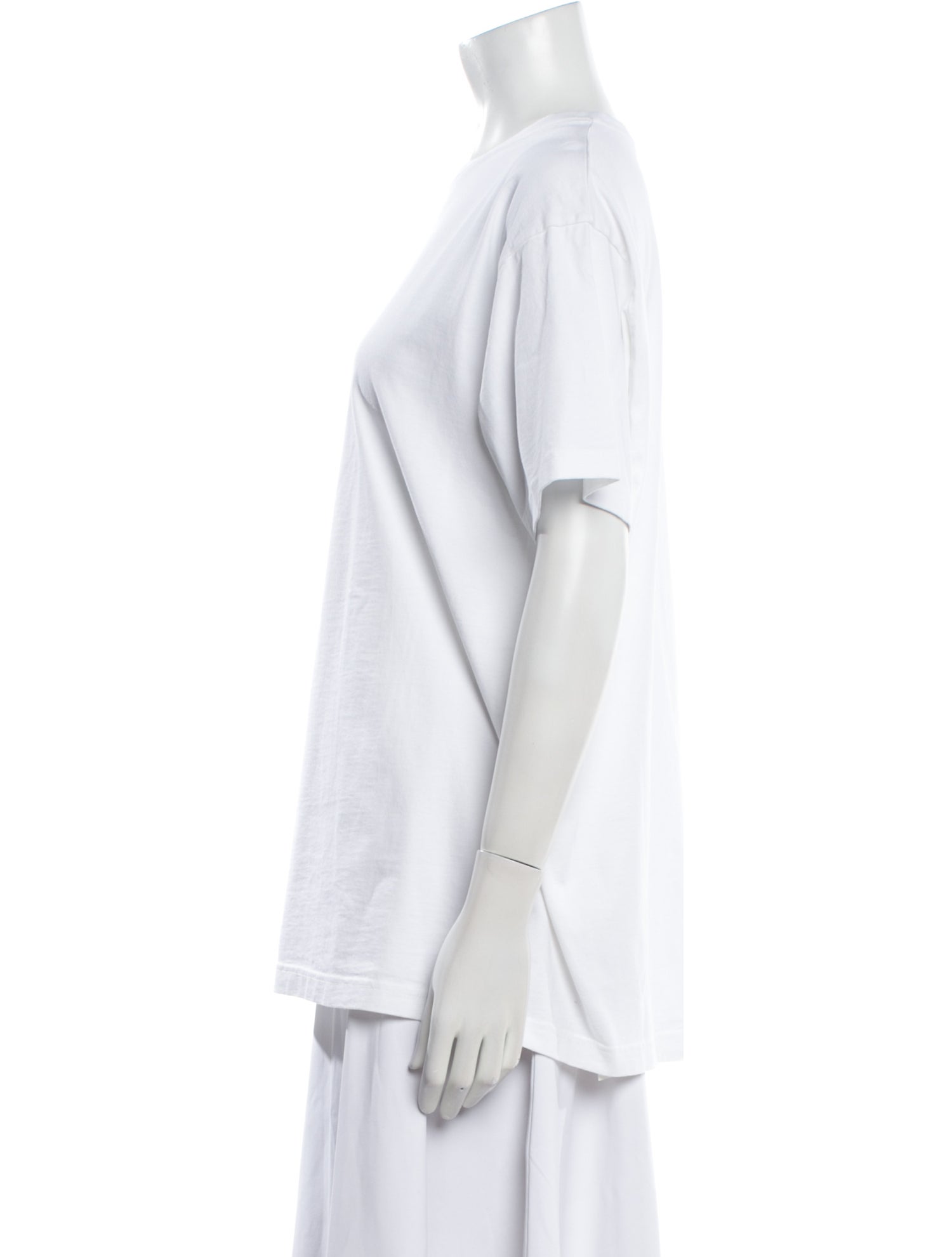 TOTEME Straight Cotton Tee Polka Dot Print T-Shirt