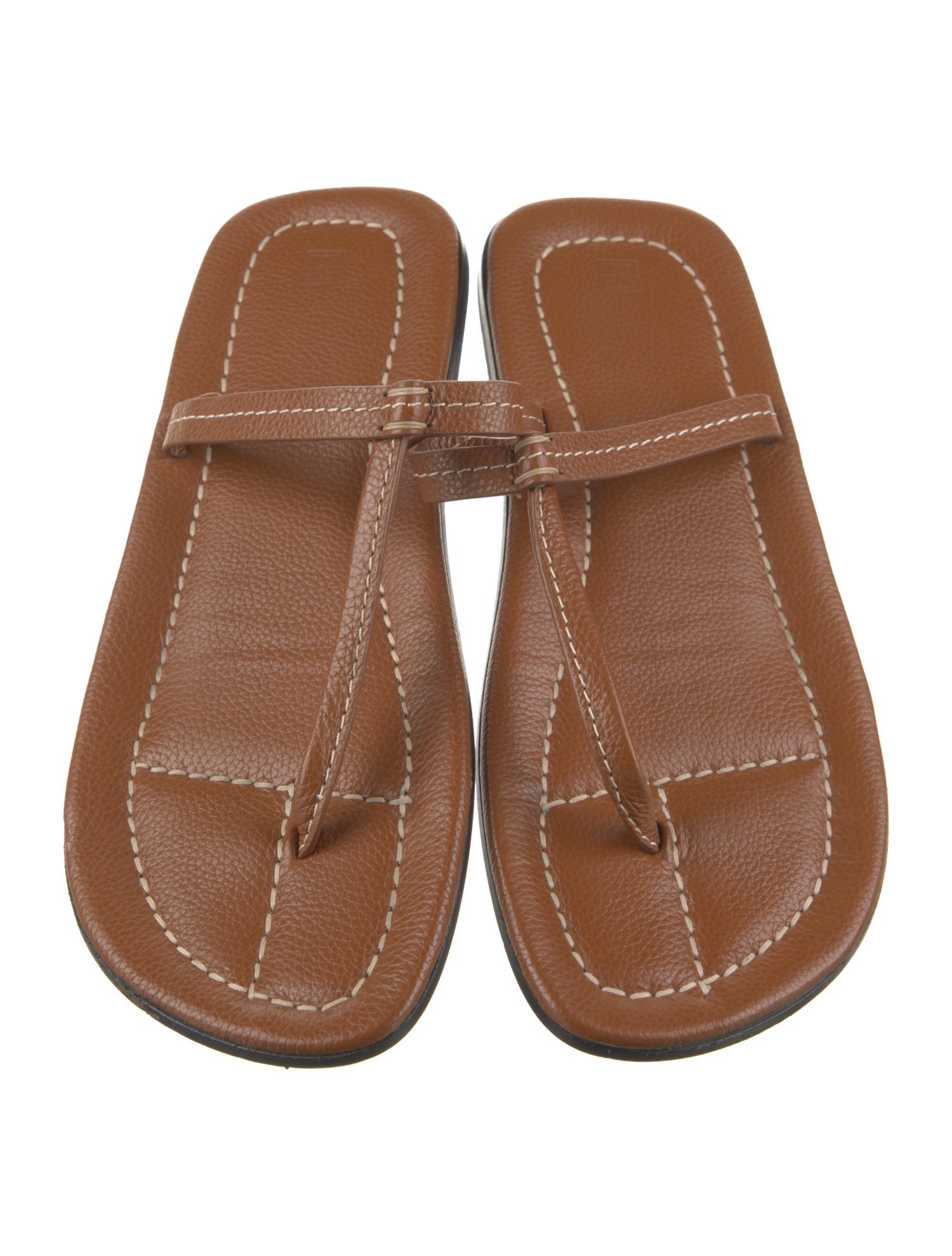 TOTEME Leather Flip Flops