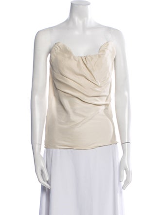 TOTEME Moulage Tube Top Silk Top