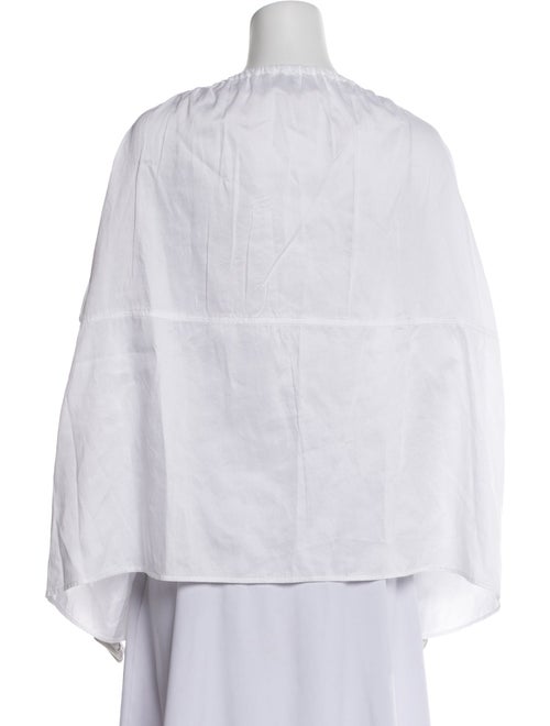 TOTEME Scoop Neck Short Sleeve Blouse