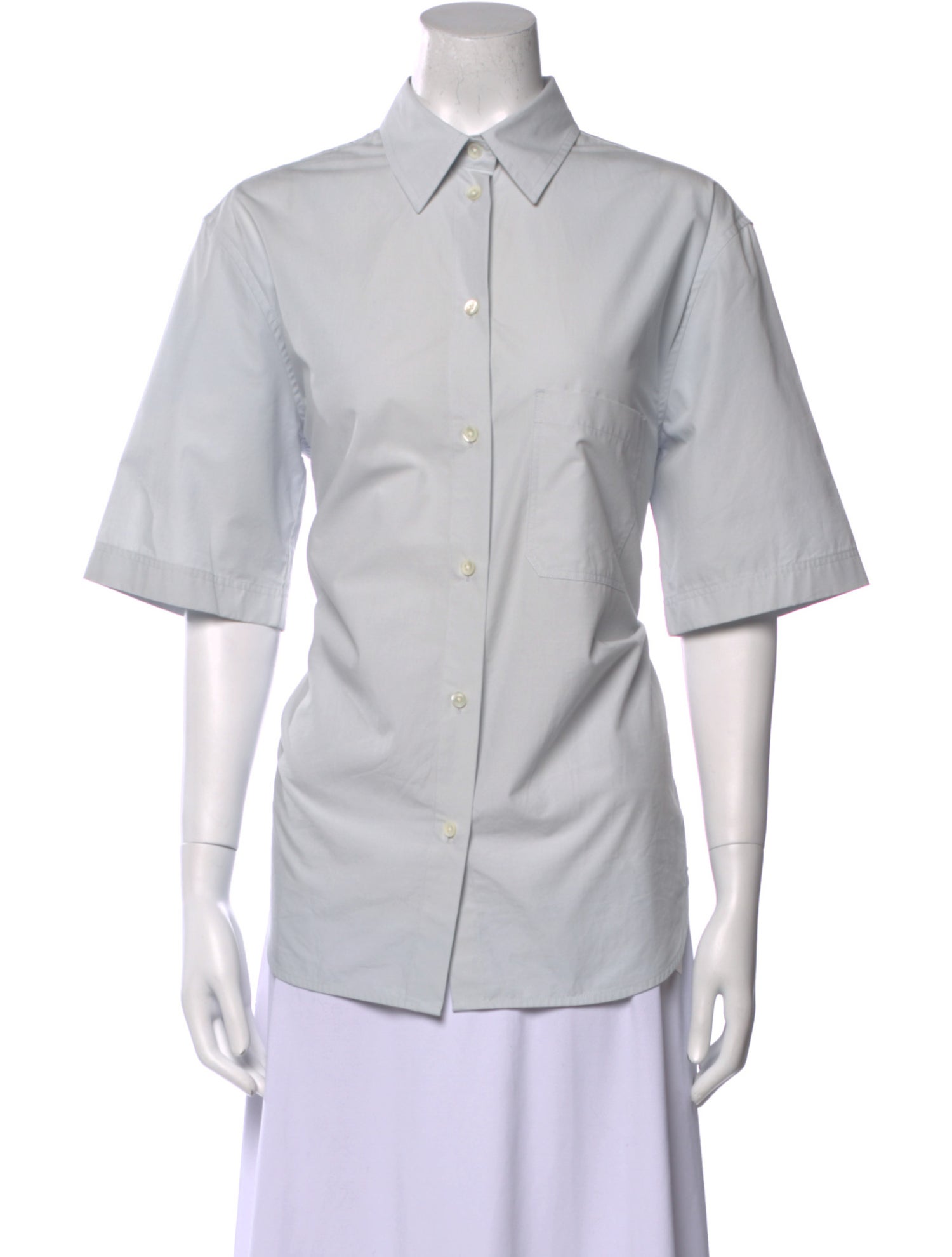 TOTEME Short Sleeve Button-Up Top