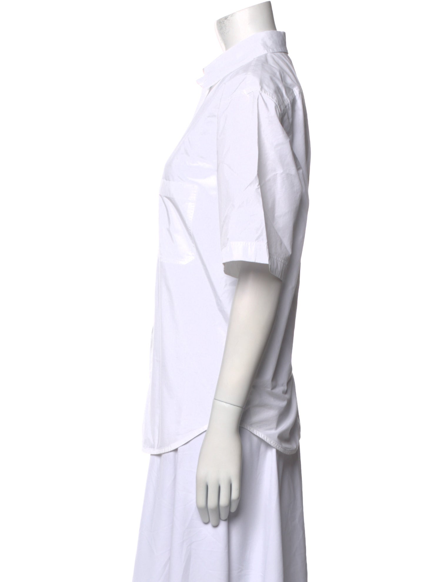 TOTEME Short Sleeve Button-Up Top