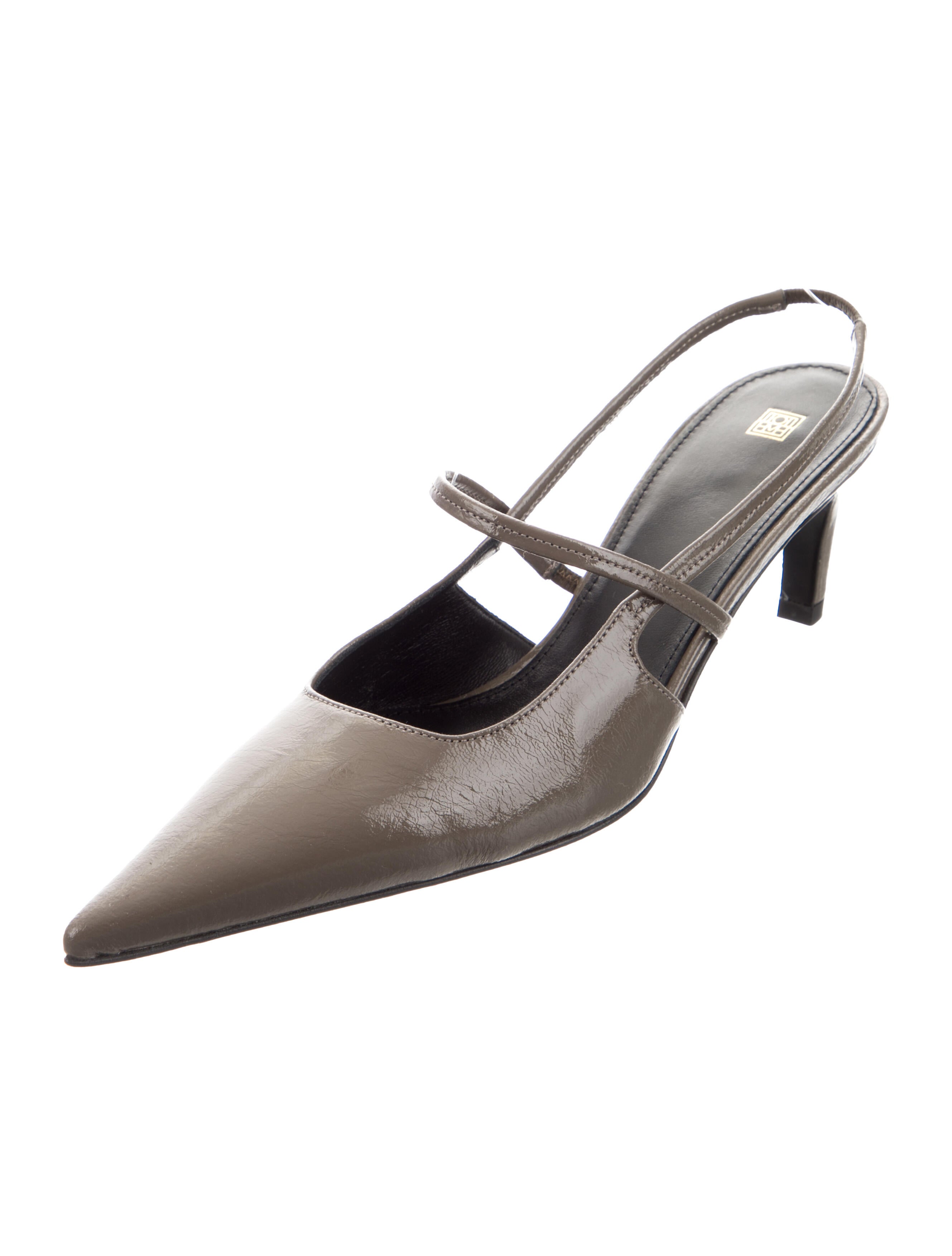 TOTEME Patent Leather Slingback Pumps