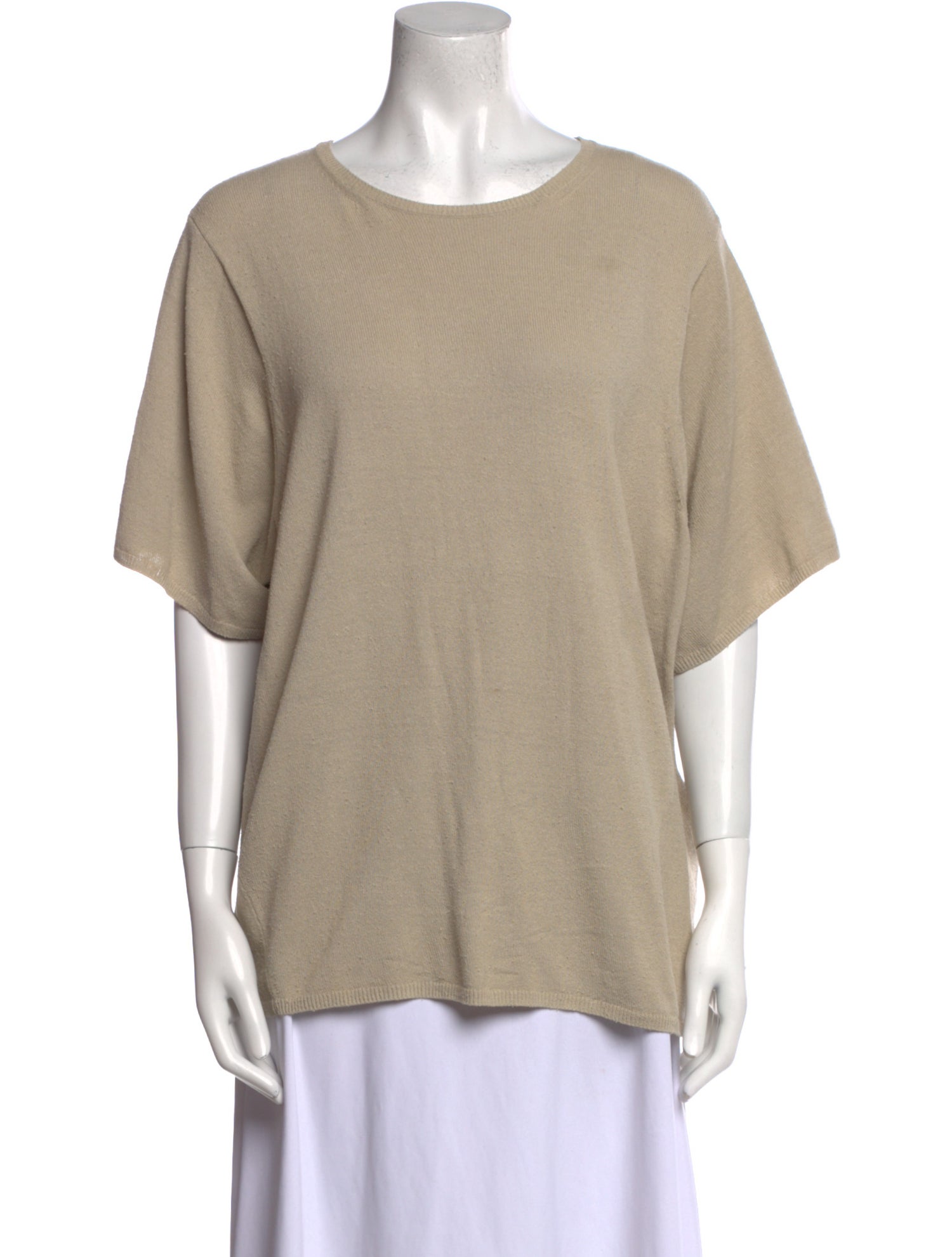 TOTEME Silk Scoop Neck T-Shirt