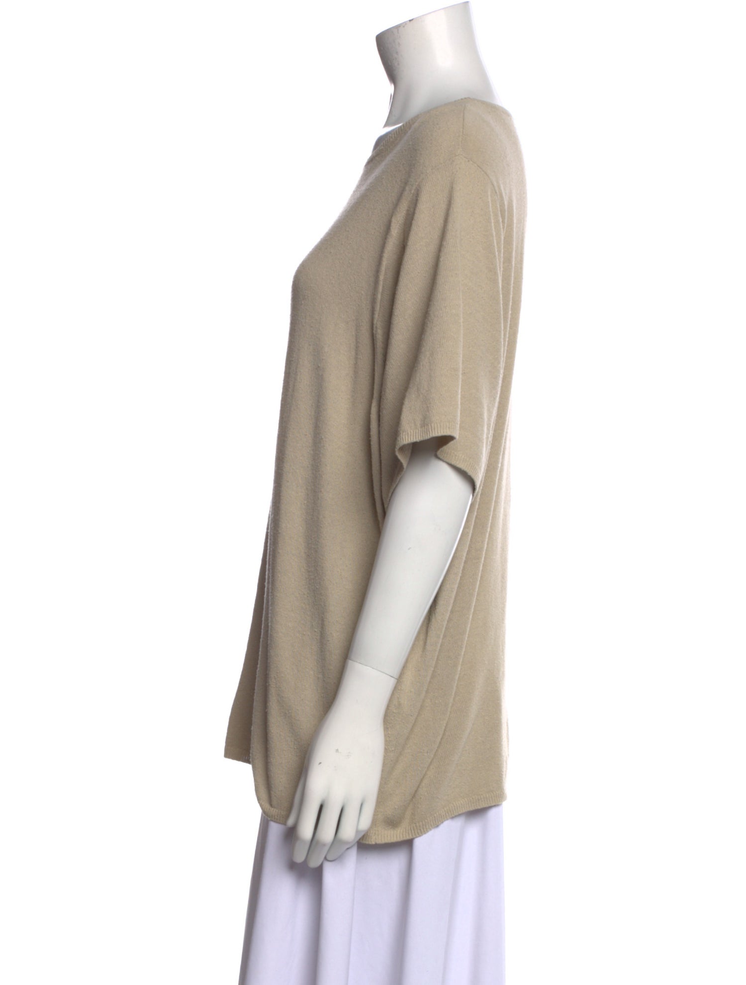 TOTEME Silk Scoop Neck T-Shirt