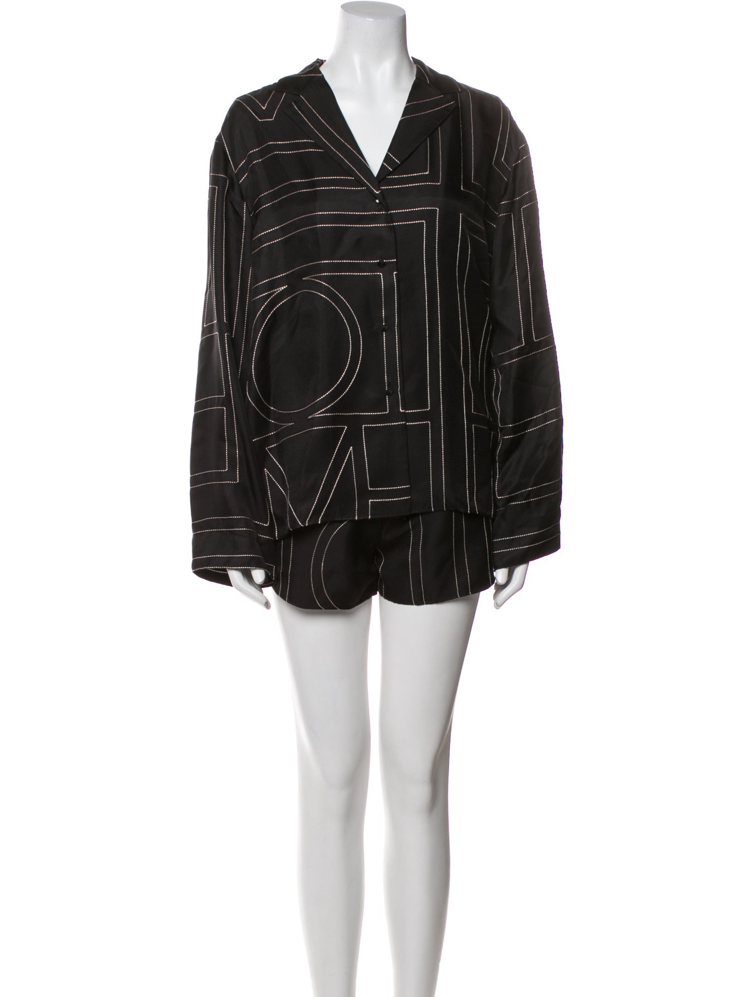 TOTEME Faux Shearling Short Set