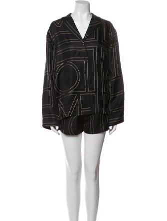 TOTEME Faux Shearling Short Set