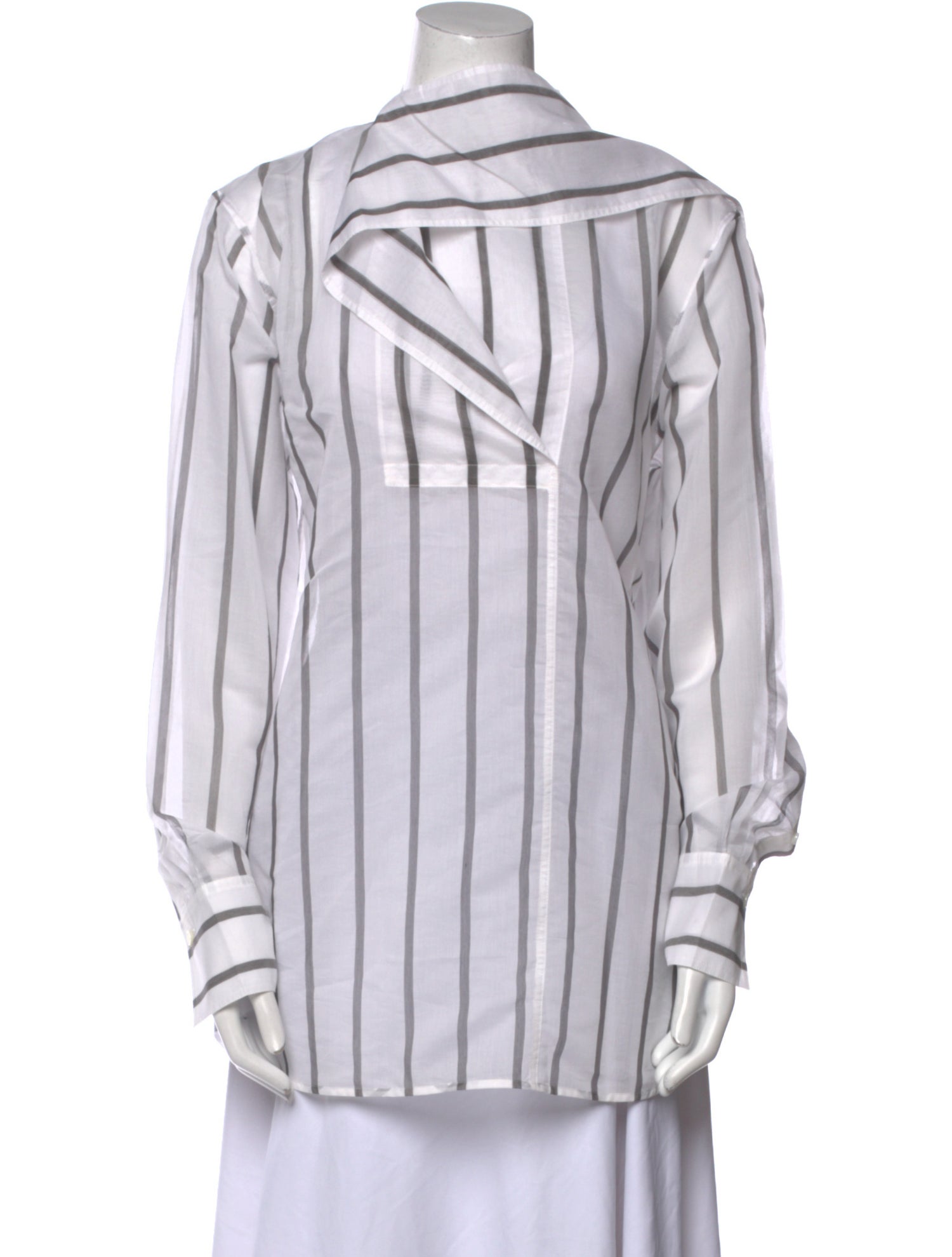 TOTEME Striped Mock Neck Tunic w/ Tags