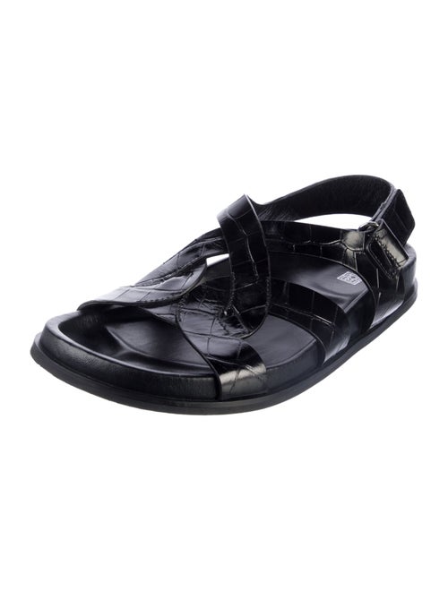 TOTEME Embossed Leather Slingback Sandals