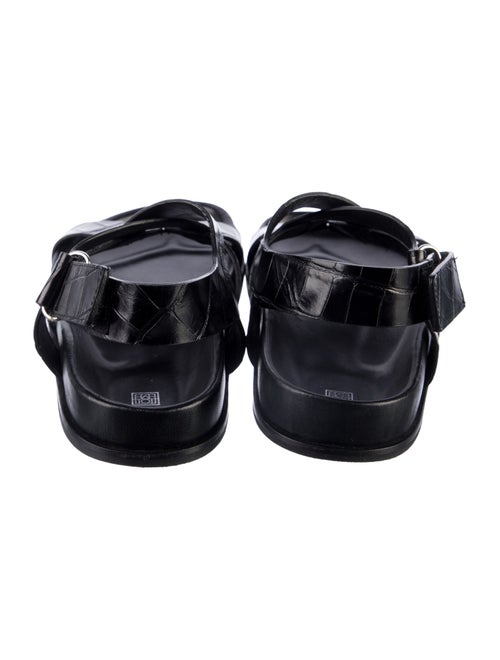 TOTEME Embossed Leather Slingback Sandals