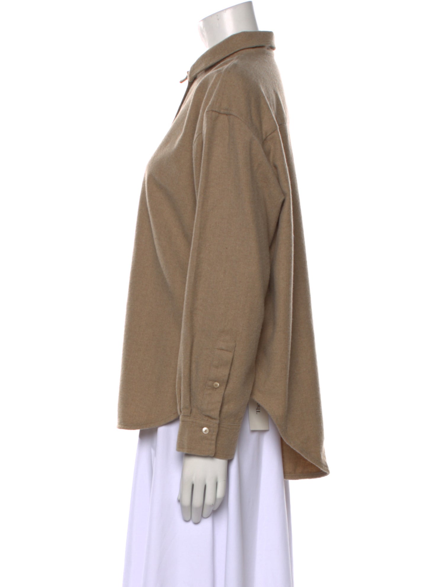 TOTEME Smooth Flannel Shirt Wool Blouse