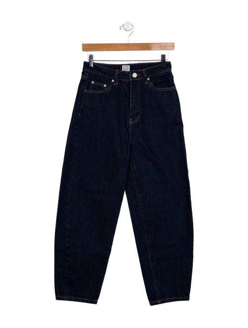 TOTEME High-Rise Straight Leg Jeans