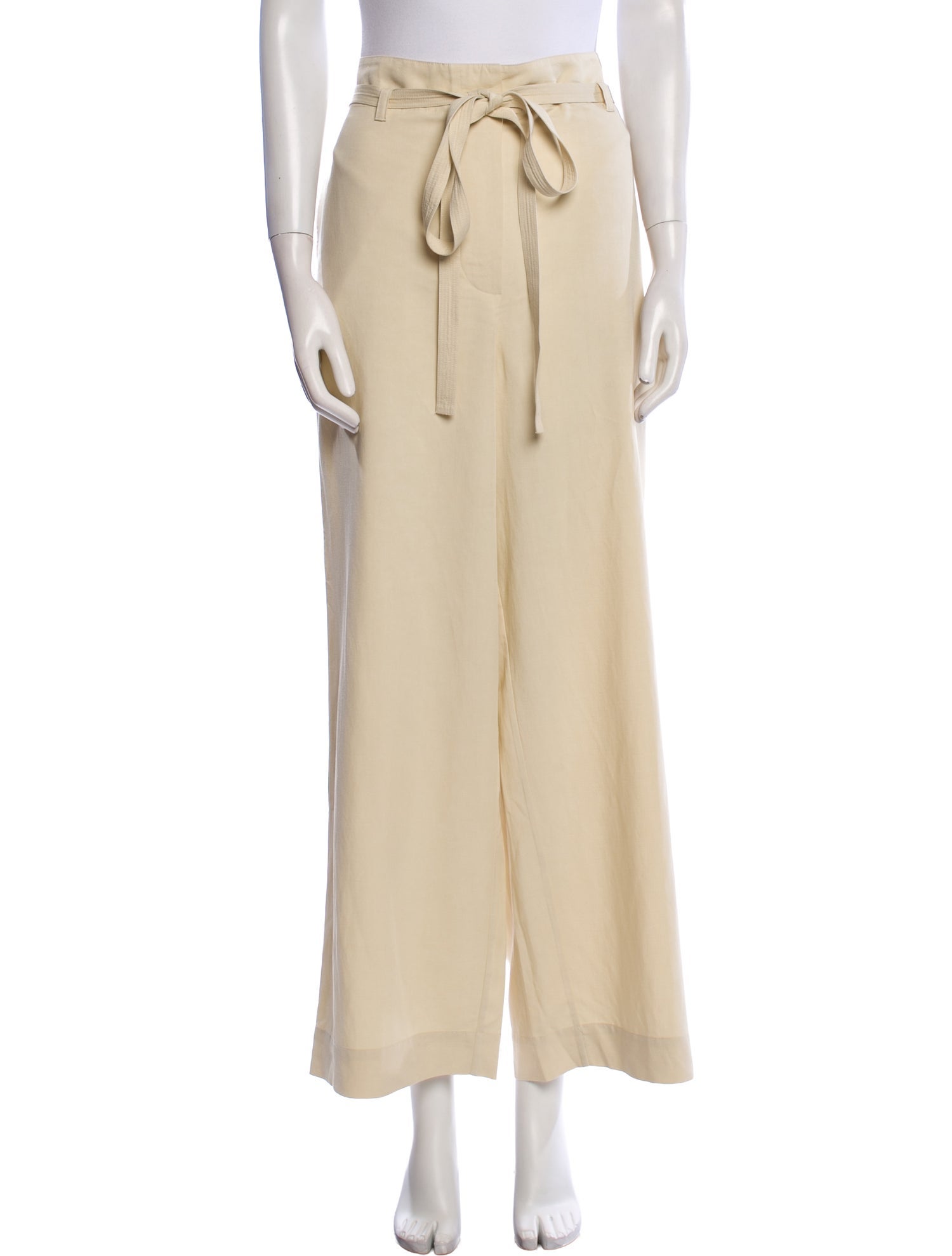 TOTEME Fluid Tie-Waist Trousers Wide Leg Pants