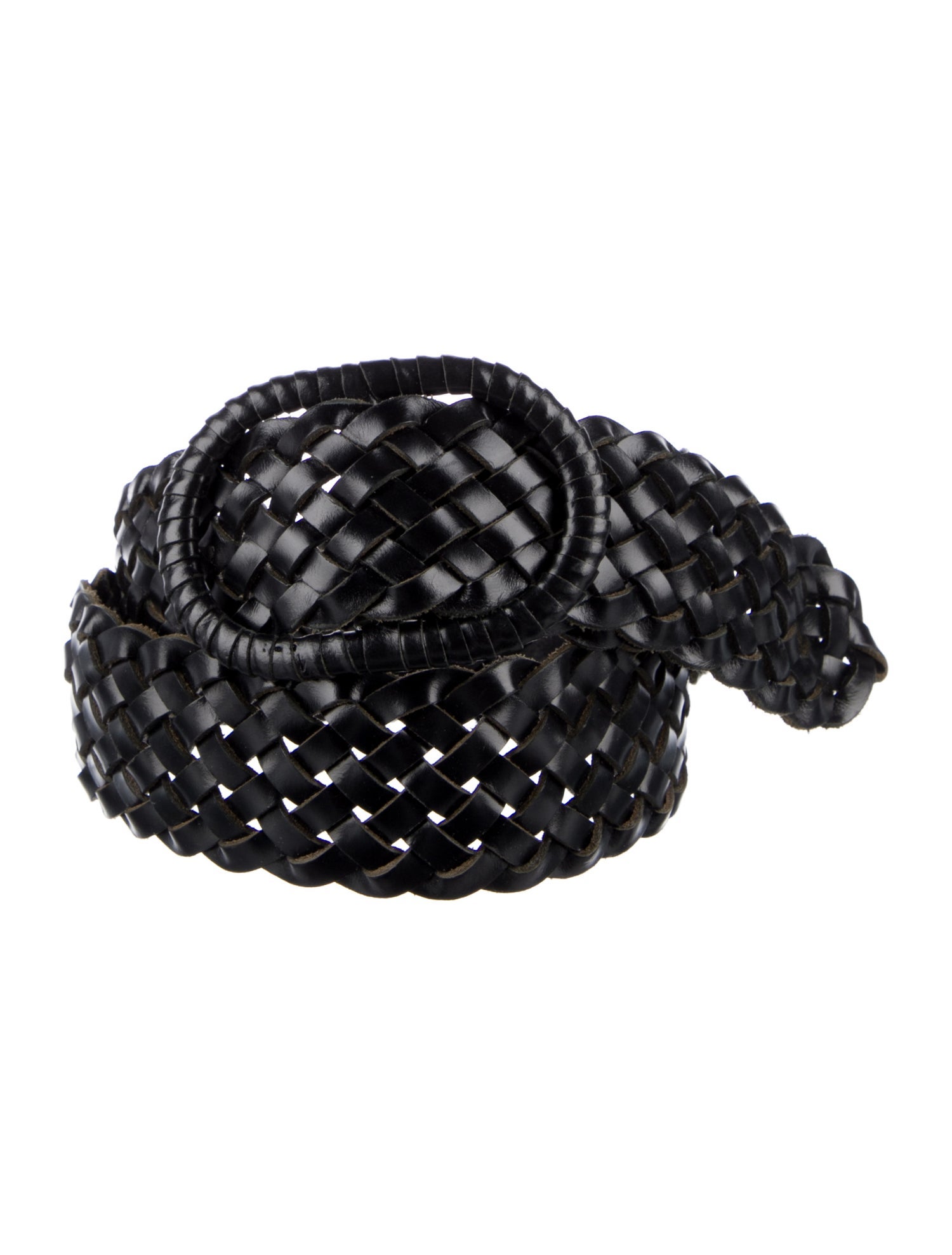 TOTEME Leather Braided Accents Waist Belt