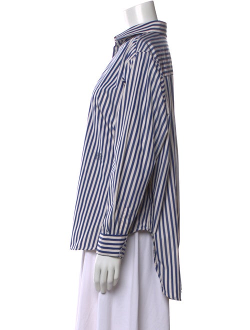 TOTEME Signature Stripe Long Sleeve Striped Button-Up Top