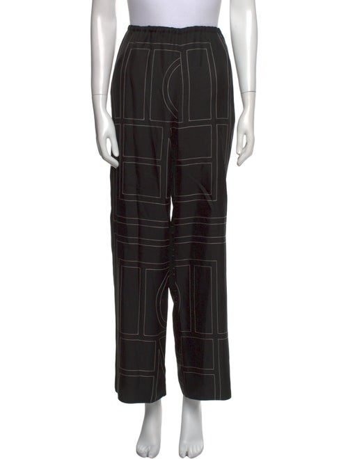 TOTEME Silk Embroidered Accent Pajamas