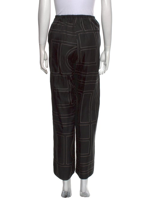 TOTEME Silk Embroidered Accent Pajamas