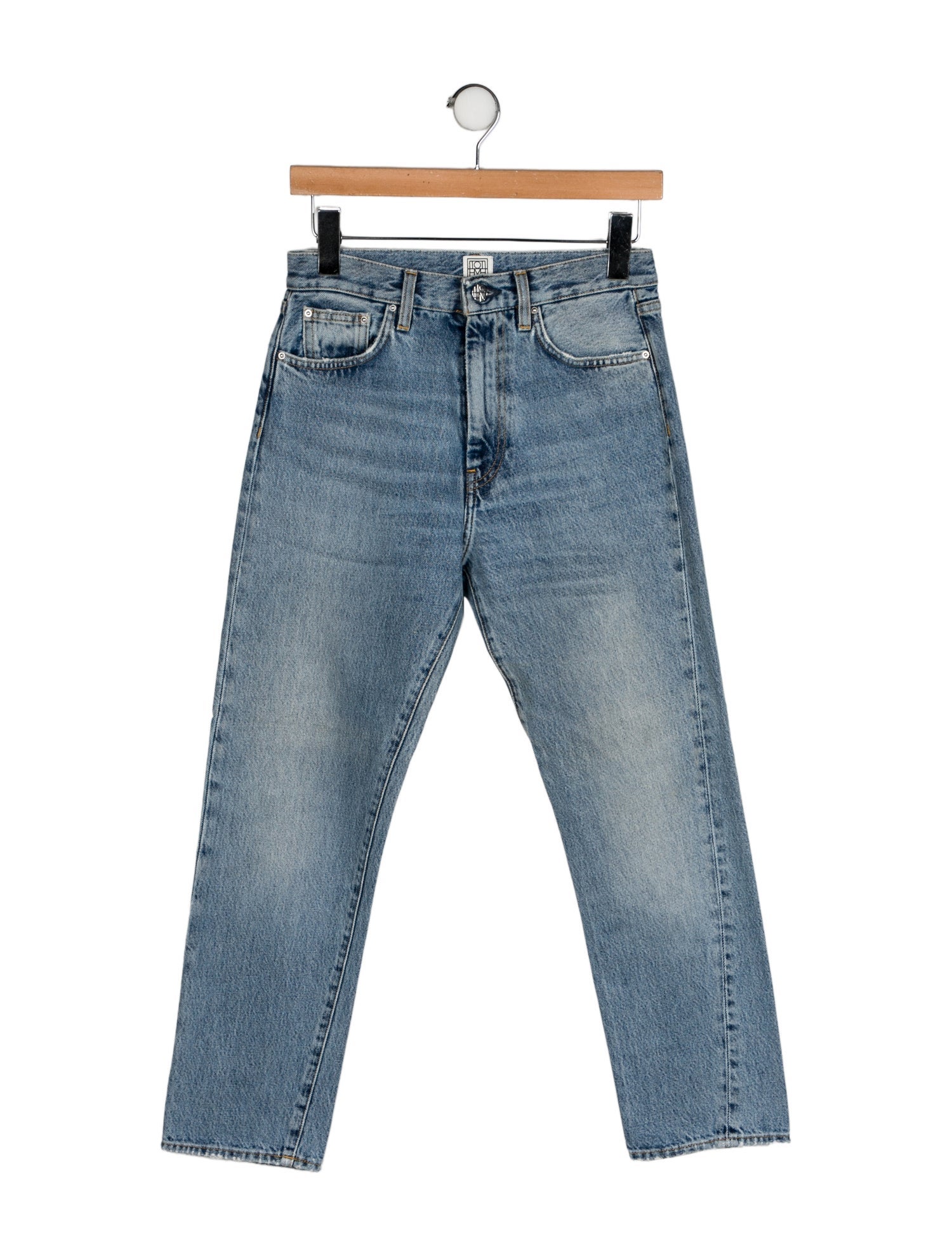 TOTEME Twisted Seam Denim Straight Leg Jeans