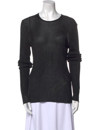 TOTEME Crew Neck Long Sleeve Top