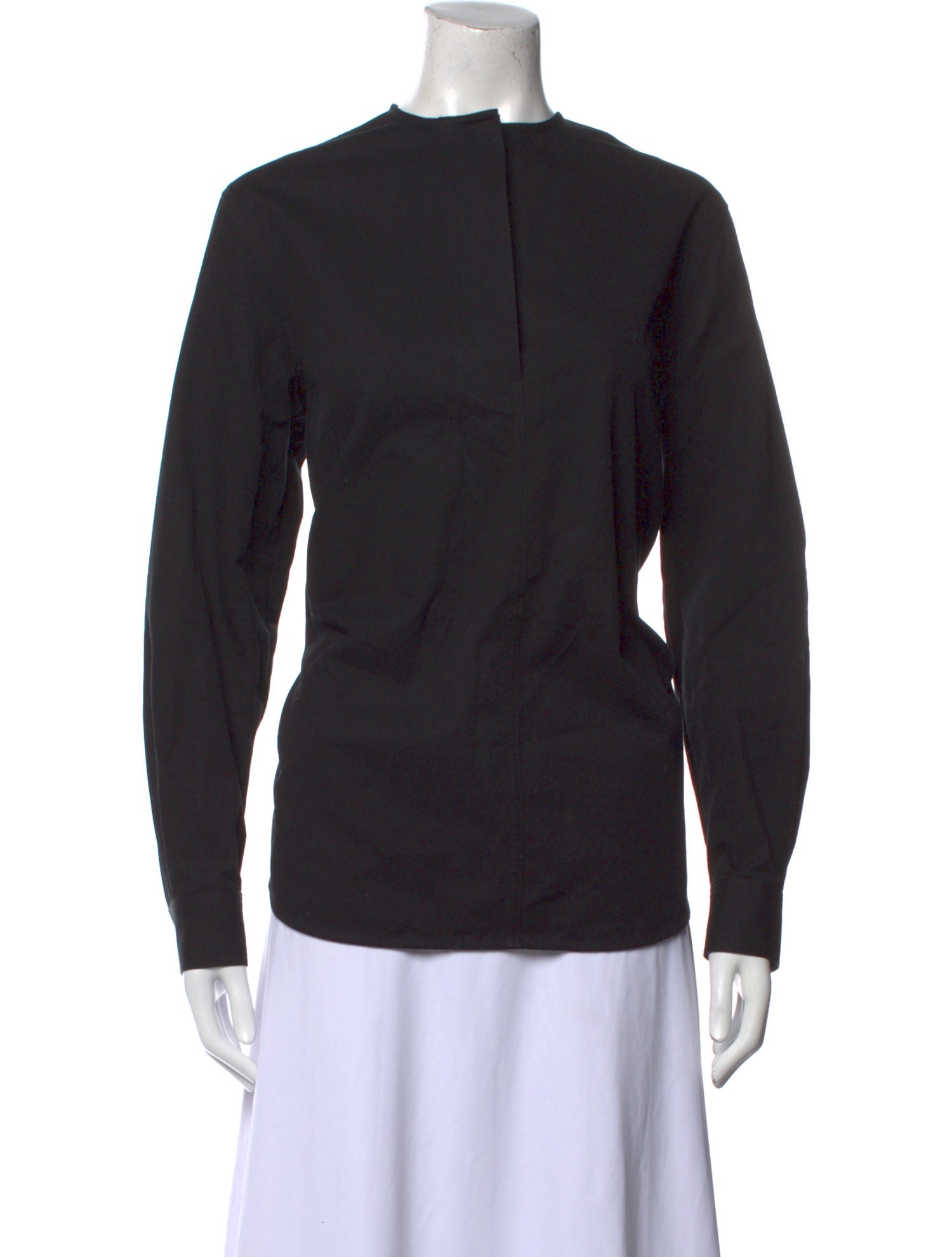 TOTEME Mock Neck Long Sleeve Sweatshirt