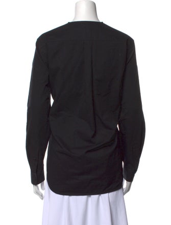 TOTEME Mock Neck Long Sleeve Sweatshirt