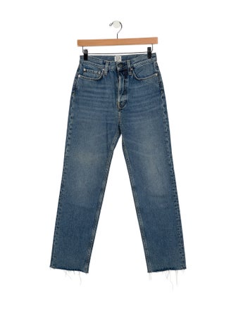 TOTEME High-Rise Straight Leg Jeans